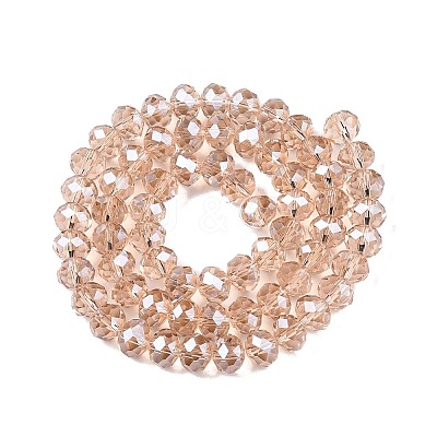 Electroplate Glass Beads Strands X-EGLA-A044-T8mm-A20-1