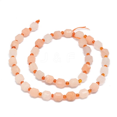 Natural Red Aventurine Beads Strands G-O201B-61A-1