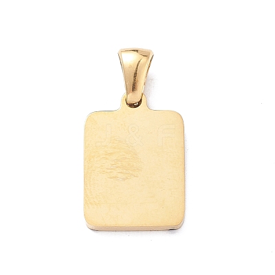 304 Stainless Steel Pendants STAS-R119-08G-1