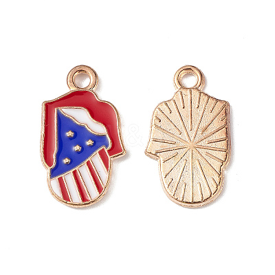 Independence Day Alloy Enamel Pendants ENAM-K067-44-1