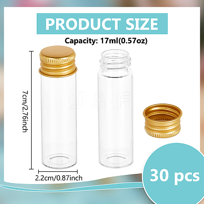 Glass Bottles Bead Containers CON-BC0007-63B-1