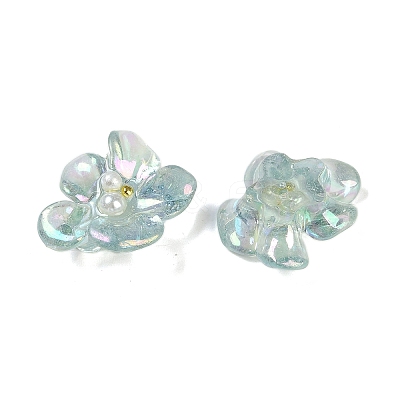 AB Color Transparent Epoxy Resin & ABS Pearl Decoden Cabochons LS-CRES-S367-18C-1