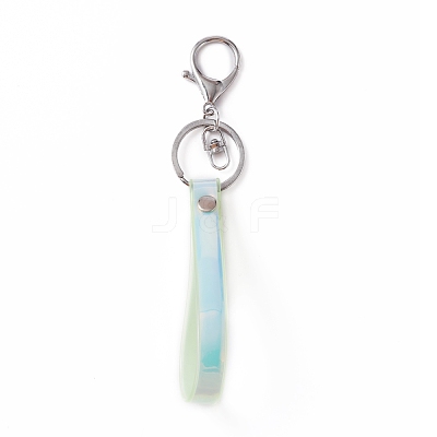 Laser Plastic Keychains KEYC-WH0025-034C-1
