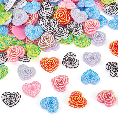 Printed Opaque Resin Cabochons CRES-TA0001-72A-1