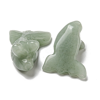 Natural Green Aventurine Carved Healing Goldfish Figurines DJEW-D012-08E-1