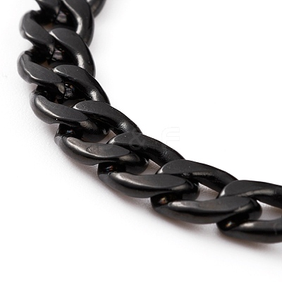 Men's 304 Stainless Steel Cuban Link Chain Bracelets X-BJEW-JB05917-02-1