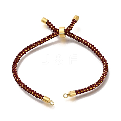 Braided Cotton Cord Slider Bracelet Making LS-MAK-R001-01G-04-1