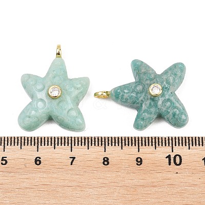 Natural Amazonite Pendants X-G-H353-01G-06-1