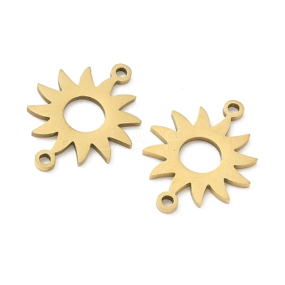 201 Stainless Steel Laser Cut Connector Charms STAS-P428-06G-1