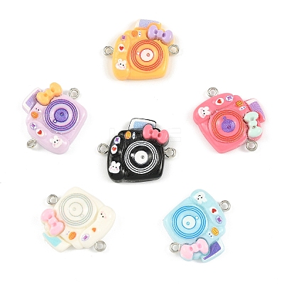 10Pcs Opaque Resin Connector Charms RESI-YW0006-07-1
