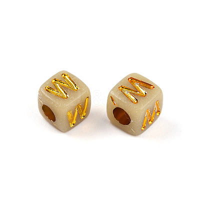 Plating Acrylic Beads OACR-N140-01E-W-1