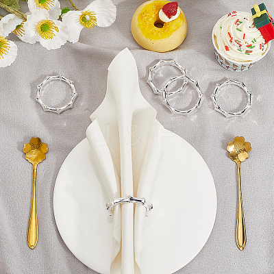 6Pcs Alloy Napkin Rings AJEW-CP0009-05S-1