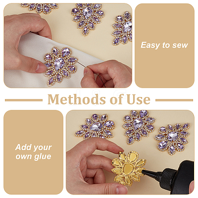 4Pcs Teardrop Shape Hotfix Rhinestone PATC-FG0002-25C-1