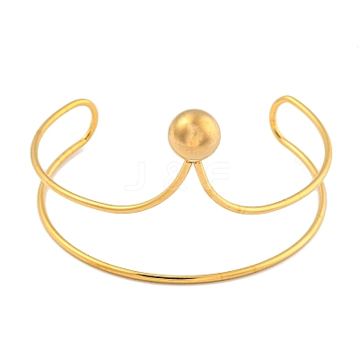 Ion Plating(IP) 304 Stainless Steel Cuff Bangles BJEW-P331-14G-1