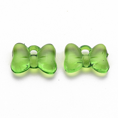 Transparent Acrylic Pendants TACR-T024-02BA-925-1