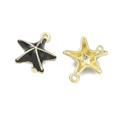 Alloy Enamel Connector Charms ENAM-G232-02G-1