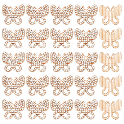 30Pcs Glass Rhinestone Cabochons FIND-MA0001-16A-1