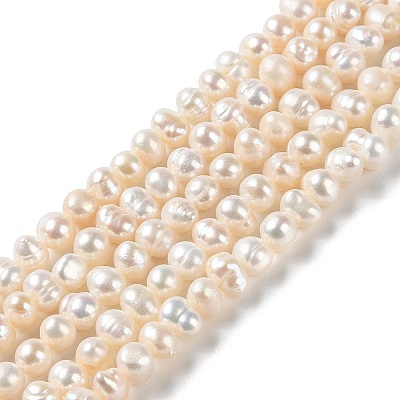 Natural Cultured Freshwater Pearl Beads Strands PEAR-E018-59-1