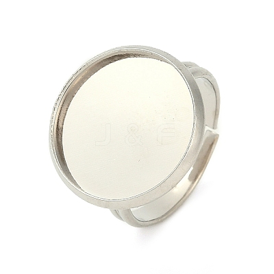 Adjustable Brass Ring Components KK-J110-P-NF-1