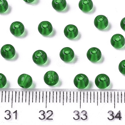6/0 Transparent Glass Seed Beads SEED-S040-09A-06-1