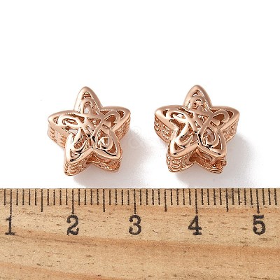 Brass Beads KK-U057-07RG-1