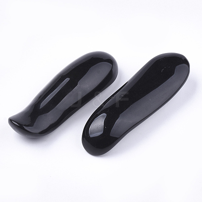 Natural Obsidian Gua Sha Boards G-T113-12-1