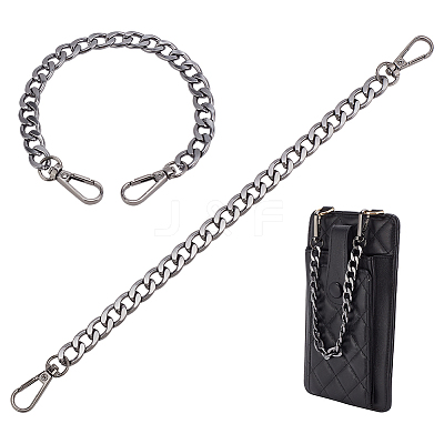 2Pcs Aluminum Curb Chain Bag Shoulder Straps FIND-PH0018-55B-1