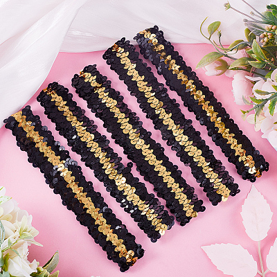 10Pcs Wide Stretch Sparkling Headband MRMJ-GF0001-45D-1