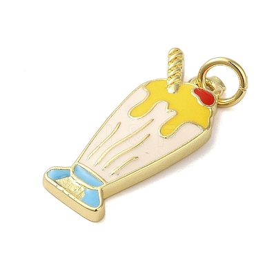 Rack Plating Brass Enamel Pendants KK-S372-03B-01-1