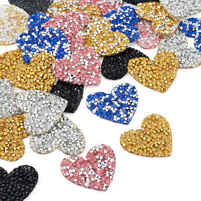Polyester Hotfix Rhinestone Iron on Patches Applique Patch FIND-TA0002-53B-1