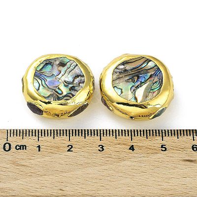 Rack Plating Brass Beads KK-K348-25G-1