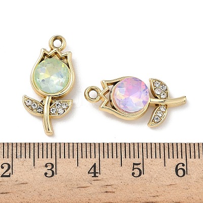 Alloy K5 Glass Pendants FIND-L024-18G-1