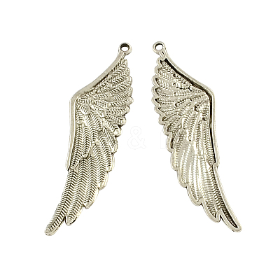 Tibetan Style Alloy Wing Big Pendants X-TIBEP-Q043-325-RS-1