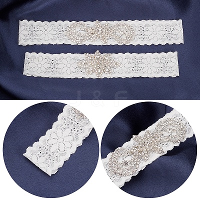 1 Set Lace Elastic Bridal Garters OCOR-GF0001-41-1