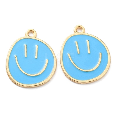 Alloy Enamel Pendants ENAM-D051-18G-03-1