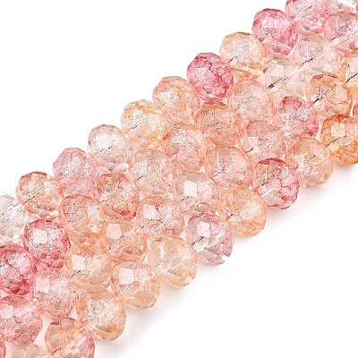 Transparent Glass Beads Strands X-GLAA-T023-6mm-A06-1