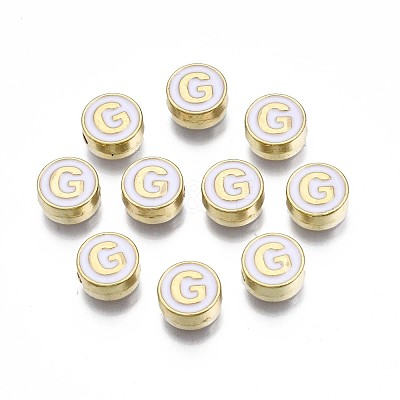 Alloy Enamel Beads X-ENAM-N052-006-01G-RS-1