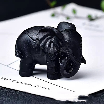Natural Obsidian Ornament Home Desktop Decoration Craft PW-WG52939-24-1