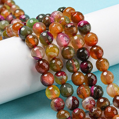 Natural Agate Beads Strands X-G-C082-A01-01-1