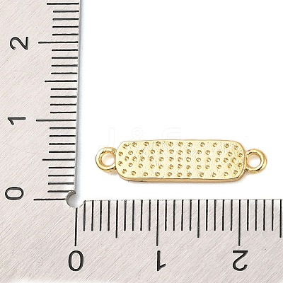 Beach Theme Rack Plating Brass Rectangle Connector Charms KK-P261-08A-G05-1
