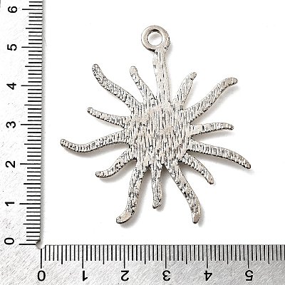 Tibetan Style Alloy Sun Pendant Cabochon Settings TIBEP-Q043-079-RS-1
