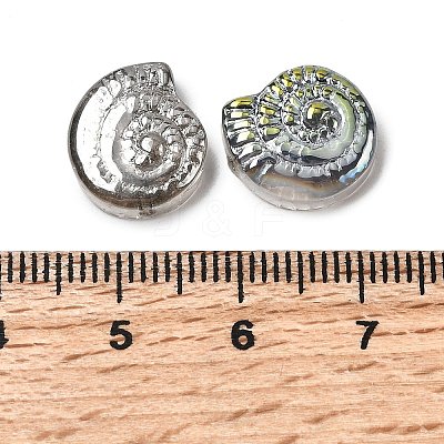 Electroplate Transparent Glass Beads EGLA-L047-05B-1