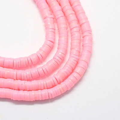 Handmade Polymer Clay Beads X-CLAY-R067-6.0mm-28-1