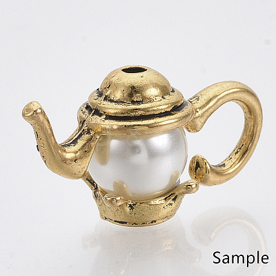 Tibetan Style Alloy Bead Frames X-TIBEB-N005-08AG-RS-1