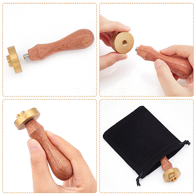 1Pc Brass Stamp Head DIY-OC0008-42C-1