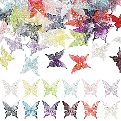 50Pcs Transparent Acrylic Beads PACR-YW0001-57A-1
