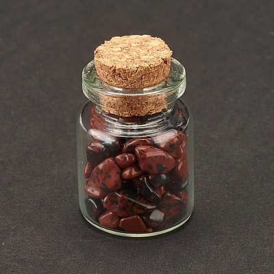 Transparent Glass Wishing Bottle Decoration DJEW-A001-01A-02-1