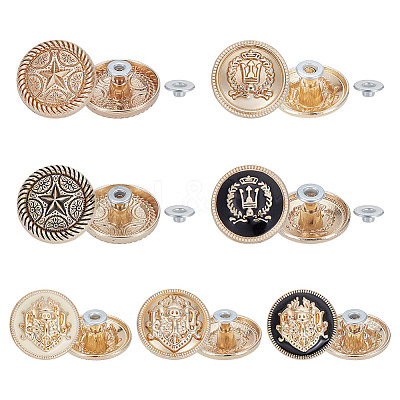 14 Sets 7 Styles Alloy Boot Shoelace Buckle FIND-OC0013-27-1