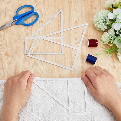 3Pcs 3 Style Aluminium Template DIY-FH0005-03-1