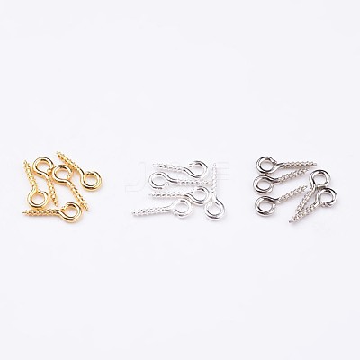 1 Box Three Colors Iron Screw Eye Pin Peg Bails IFIN-JP0001-02-1